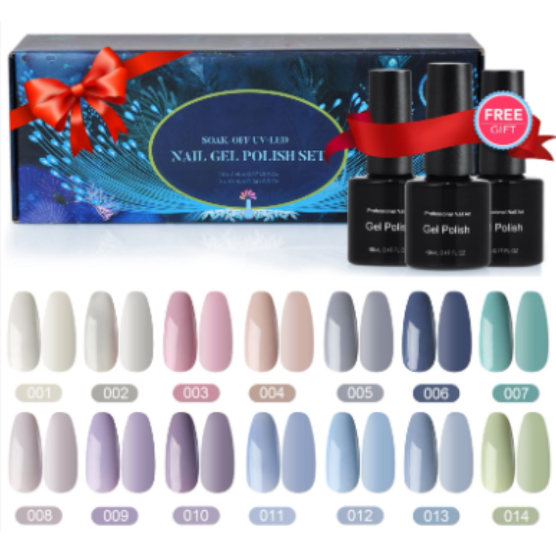 Kit de esmalte de uñas de gel juego de 17 esmaltes