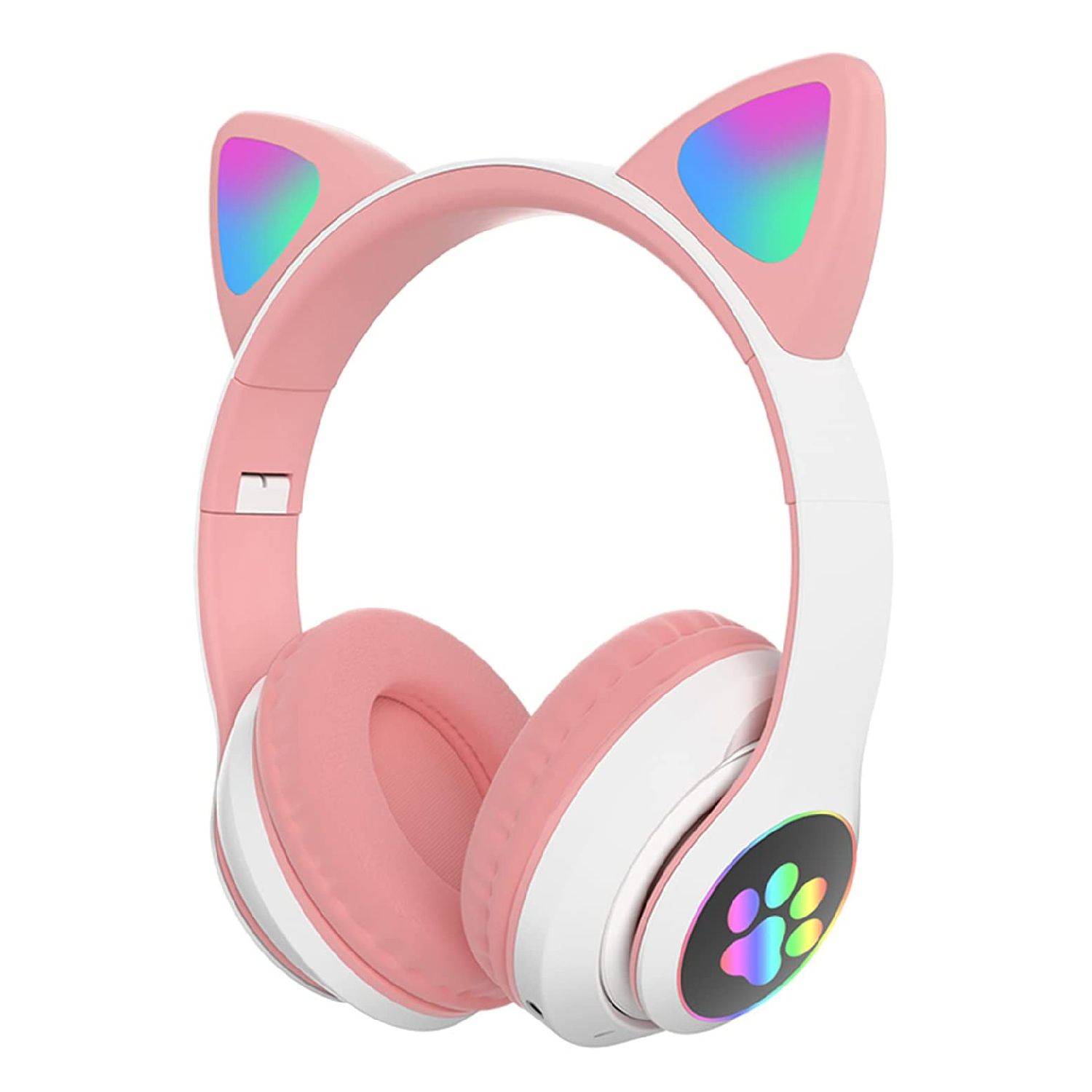 Auriculares inalámbricos de oreja de gato con luz LED