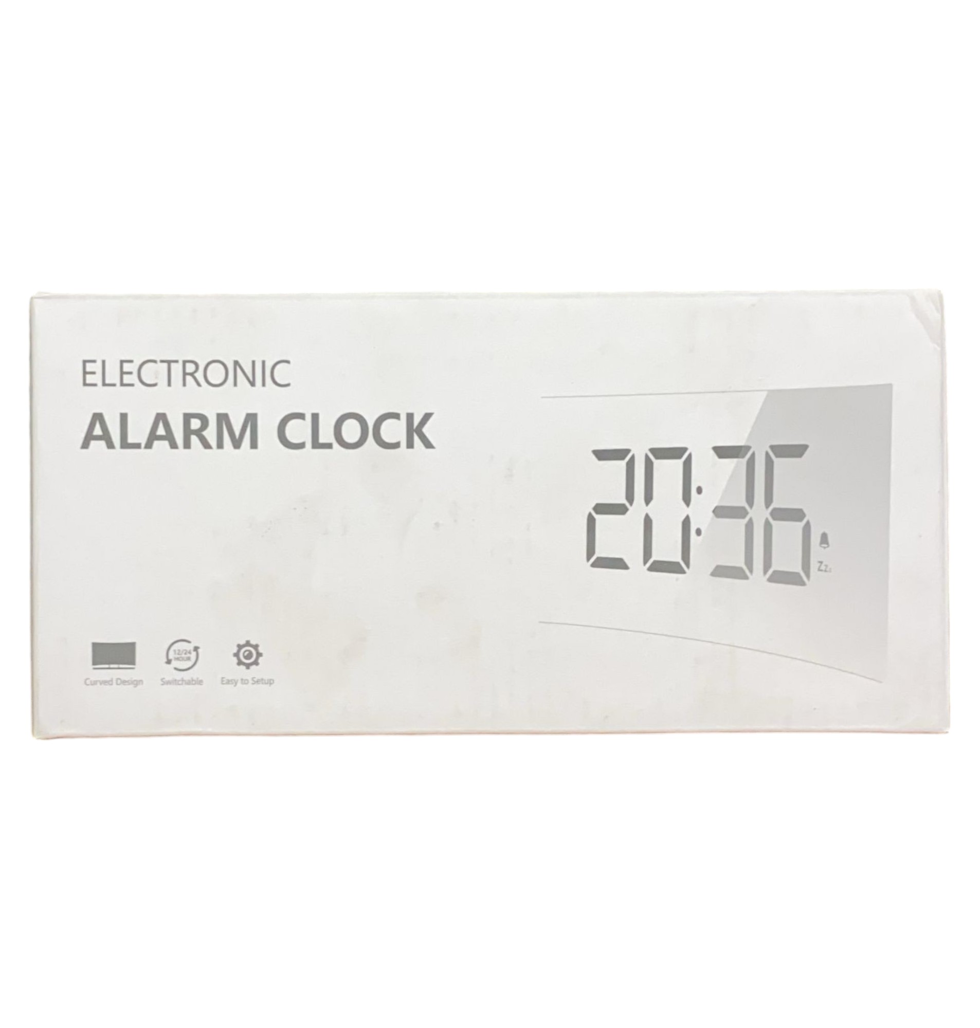 Reloj despertador electronico con diseño curvo ZB-7