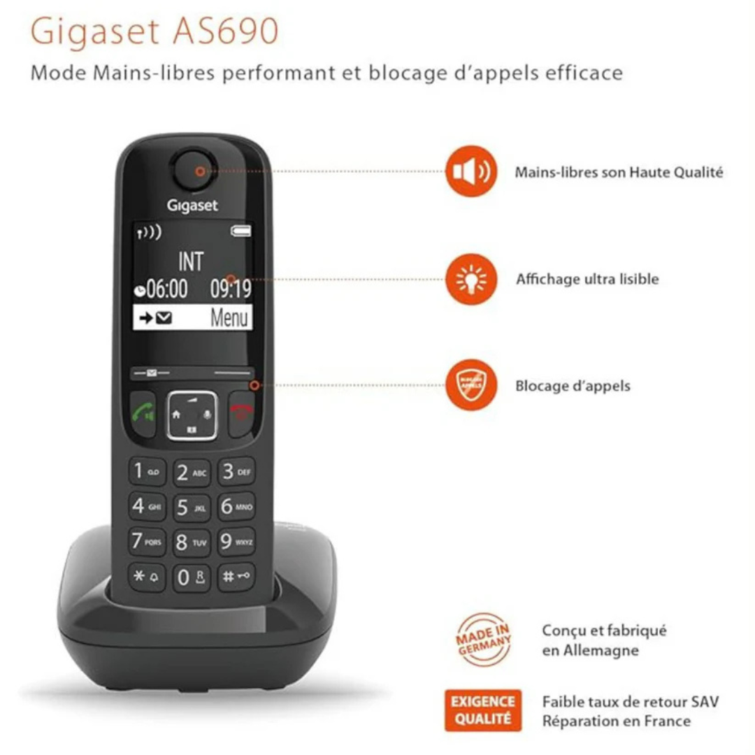 Telefono inalambrico GIGASET A690HX  EAN 4250366857183